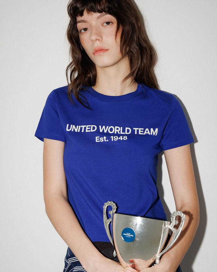 MIT標語印花短袖上衣