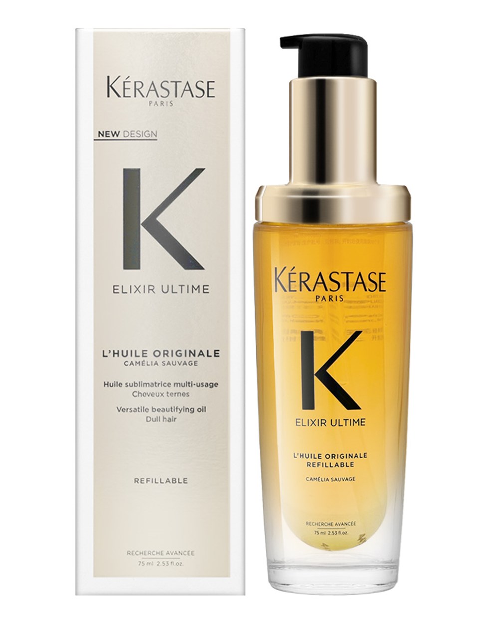 KERASTASE 卡詩 金緻柔馭山茶花鎏光露 75ml