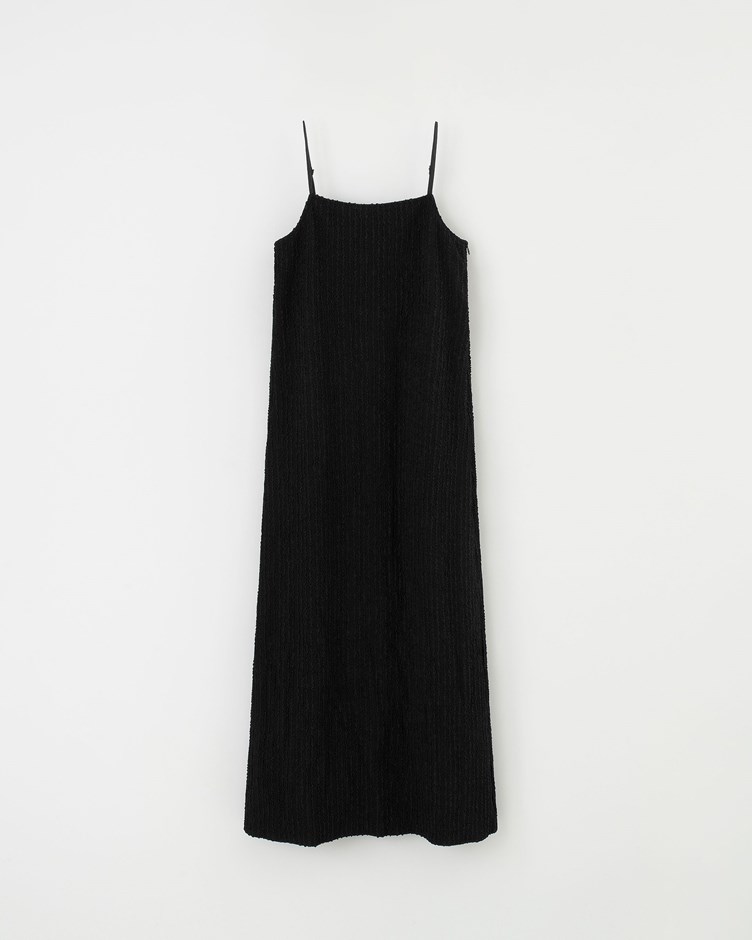 氣質紋理感細肩帶洋裝