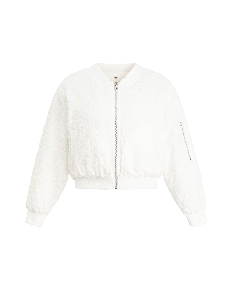 rice paper touch bomber jacket