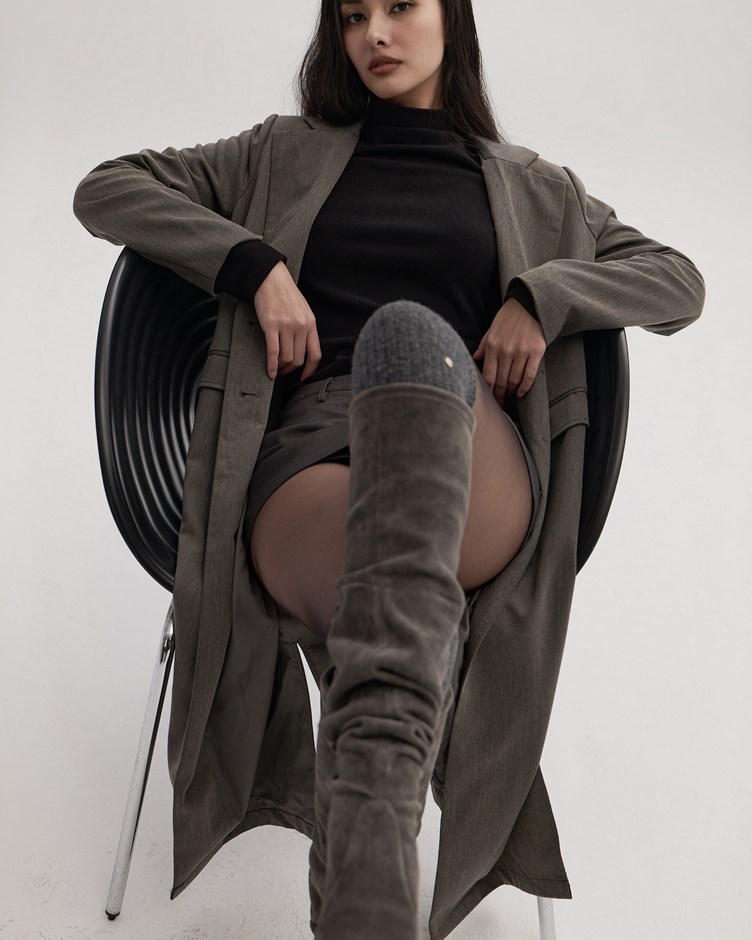 冬日甜點｜顯瘦過膝羊毛長襪