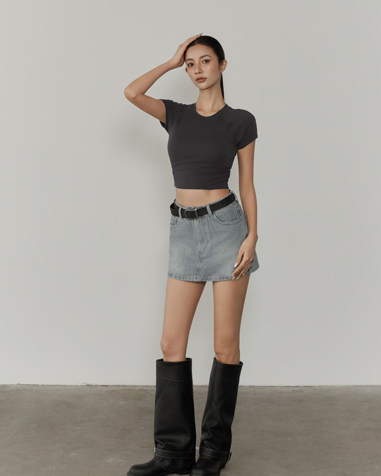 側抓皺棉質BRATEE