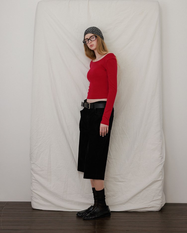 MIT柔彈天絲大圓領上衣