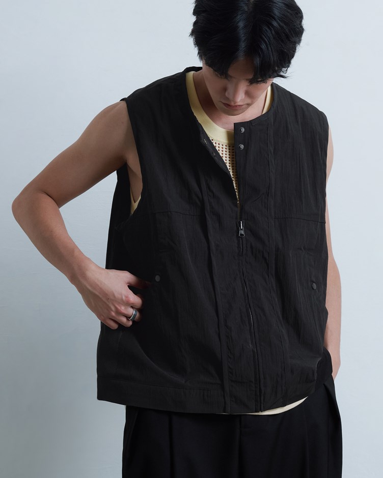 多口袋雙面穿背心