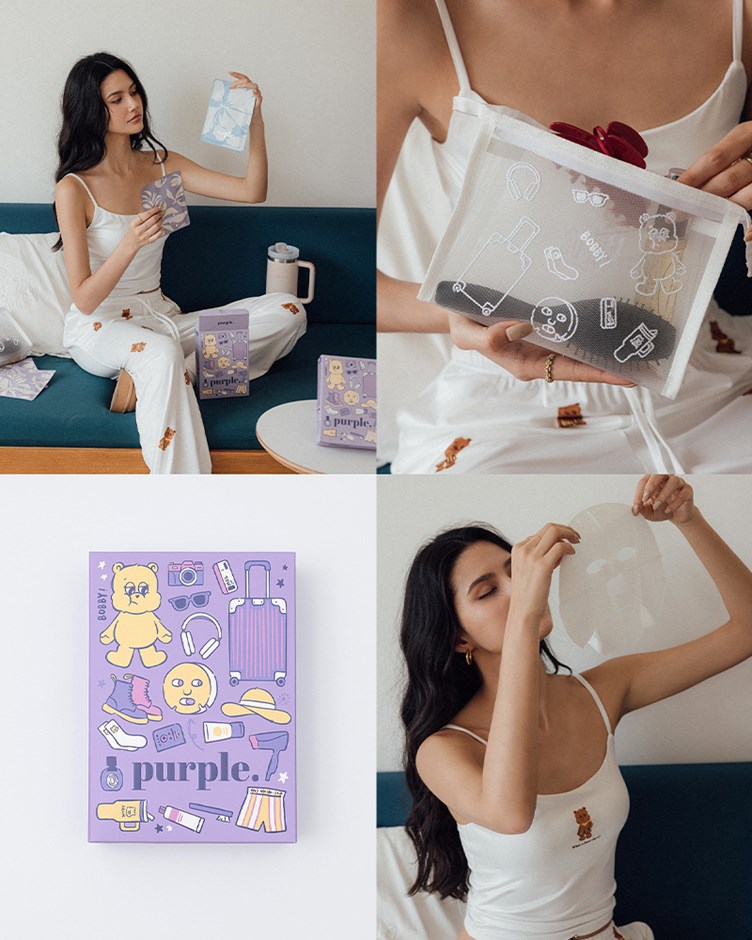 Bobby&BellaXPurple波波聯名發靚組合(含化妝包)