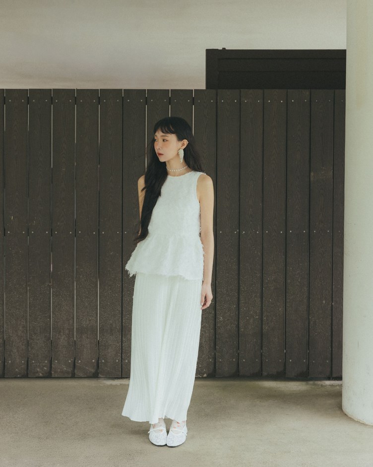 平領細褶細肩帶洋裝 2.0  (購買此款+任一商品｜最高整單再85折)