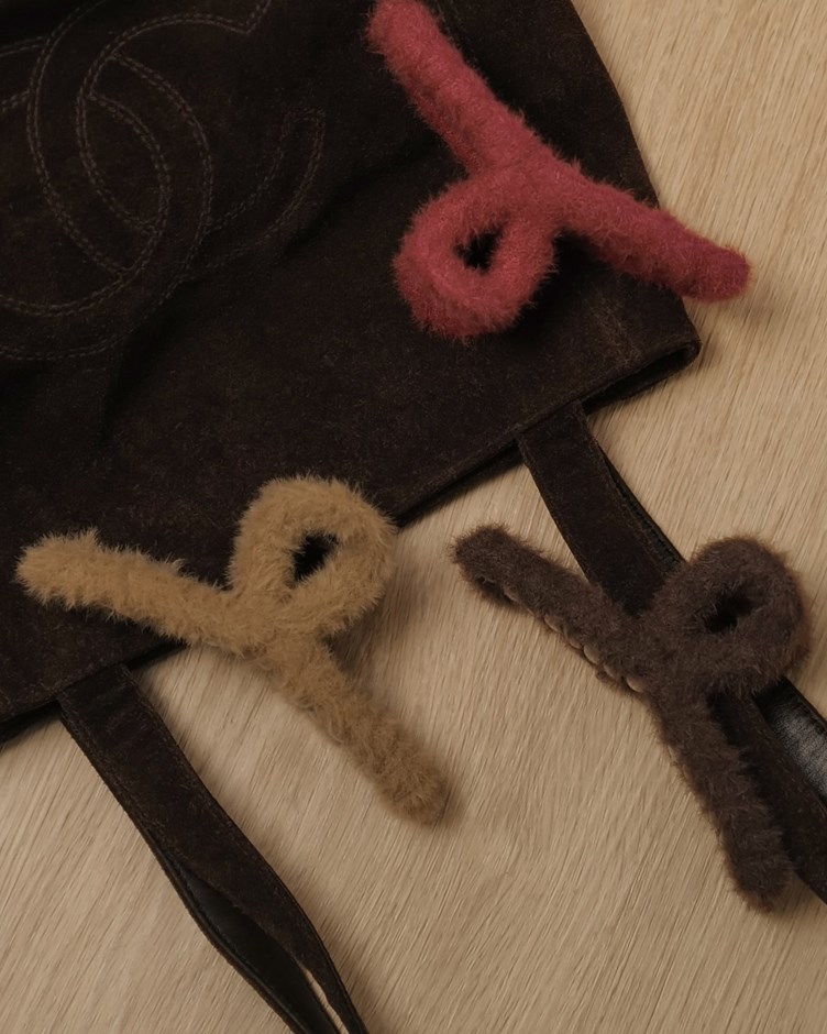 毛感針織中型抓夾