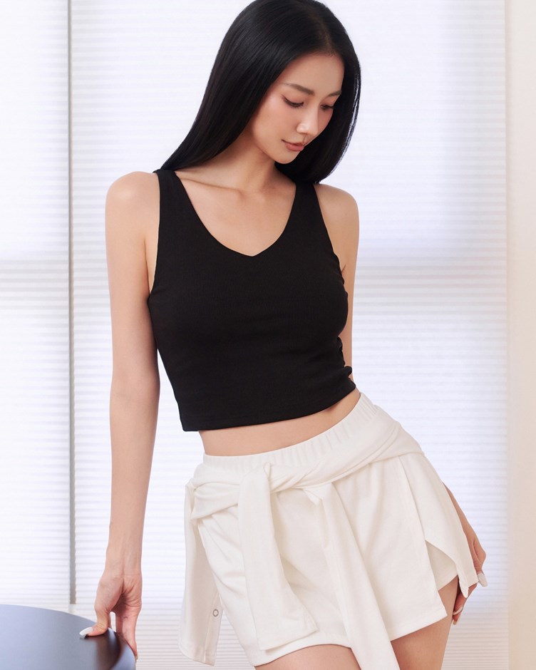 -3kg激瘦涼感V領BRA TOP背心