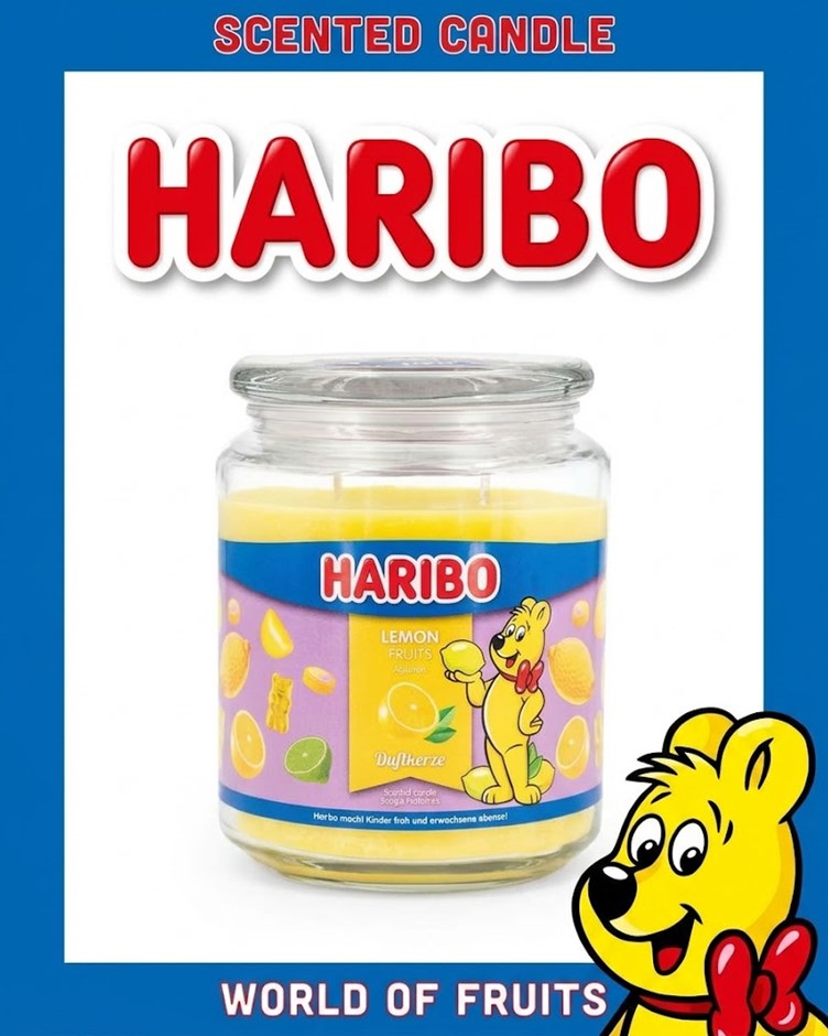 HARIBO CANDLE 小熊軟糖蠟燭 - 檸檬  Lemon Fruits (大)