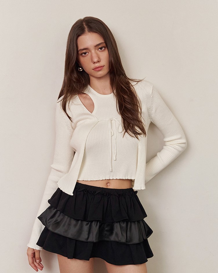 針織削肩背心兩件組