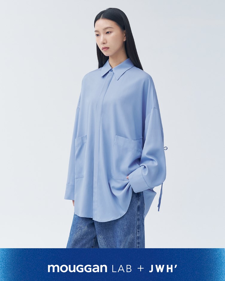 LAB+JWH綁帶長袖襯衫