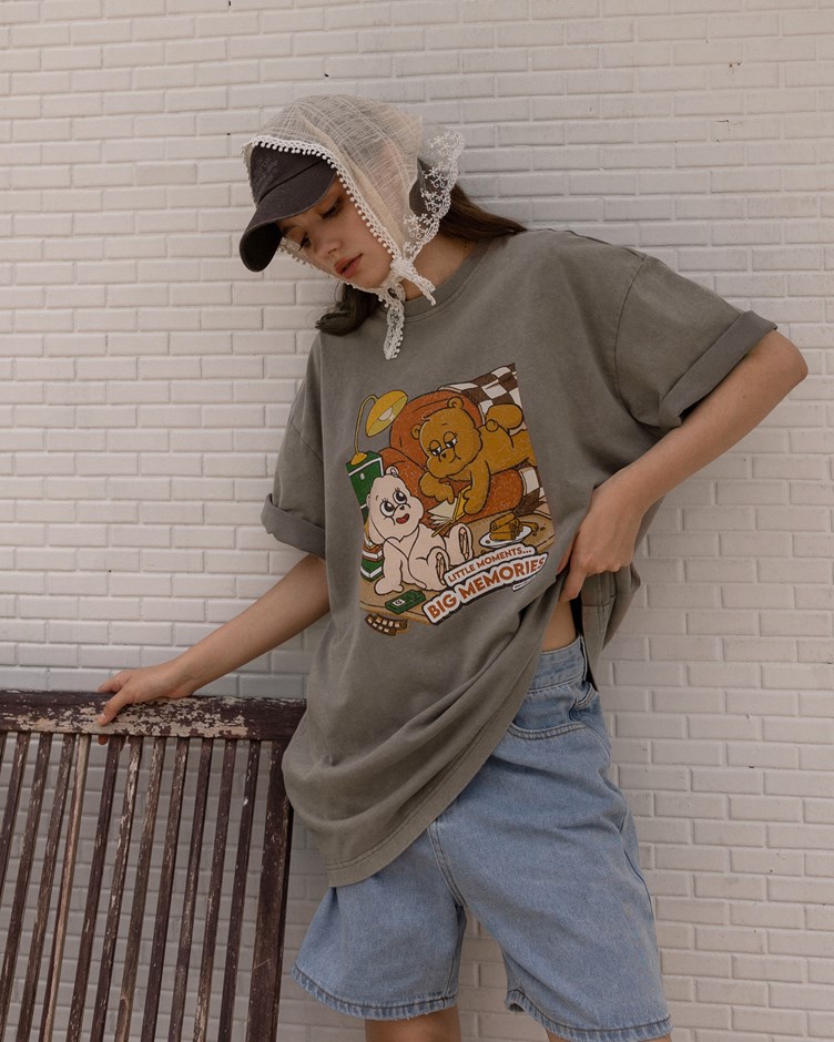 (預購6月中出貨)Bobby&Bella慵懶熊熊大TEE(Unisex)