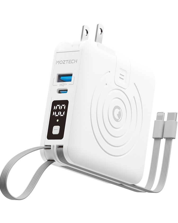 MOZTECH｜萬能充Pro 多功能五合一行動電源