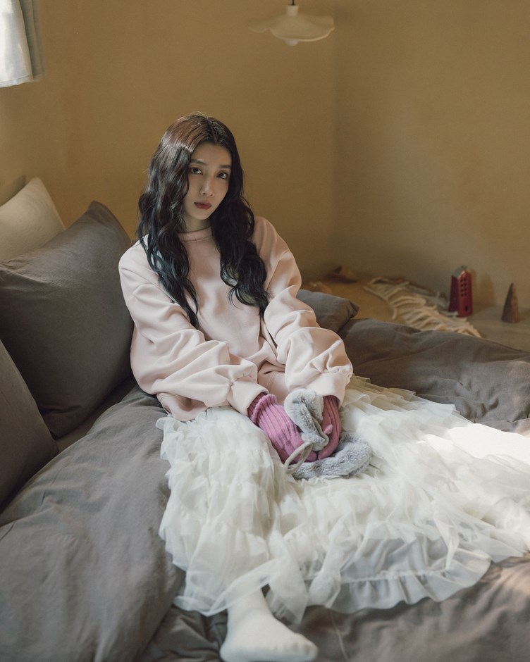 刷絨厚挺兩穿寬版大學T