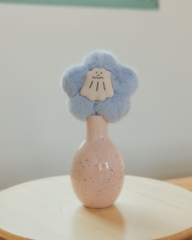 可露露花朵絨毛吊飾