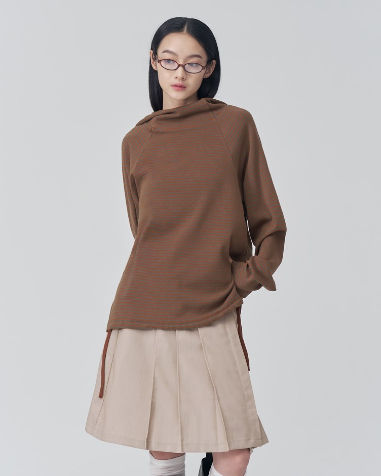 連肩袖條紋帽TEE（12/01 22:00開賣）