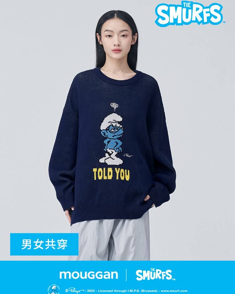 SMURF系列毛衣 (小聰明)