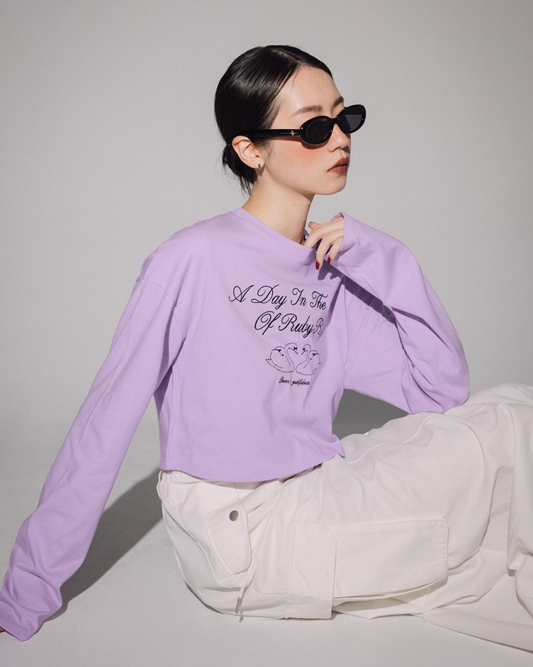 MIT 舒適標語刺繡TEE