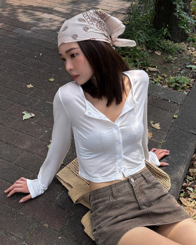 高級溫柔復古印花絲巾