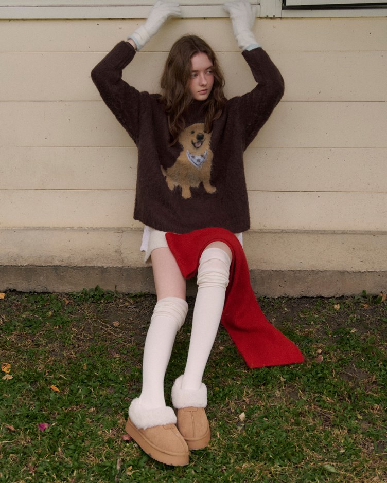 磨毛感HOOHOO針織毛衣