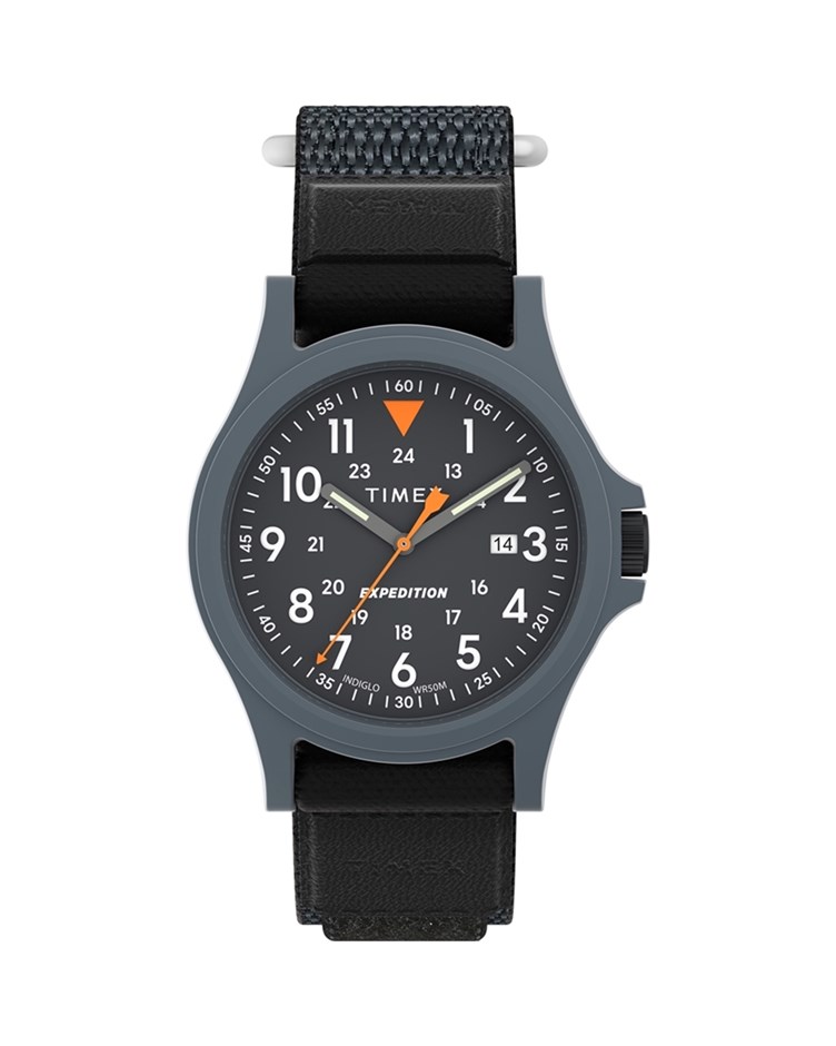 遠征系列 戶外手錶 灰藍色織物黏式錶帶_40mm