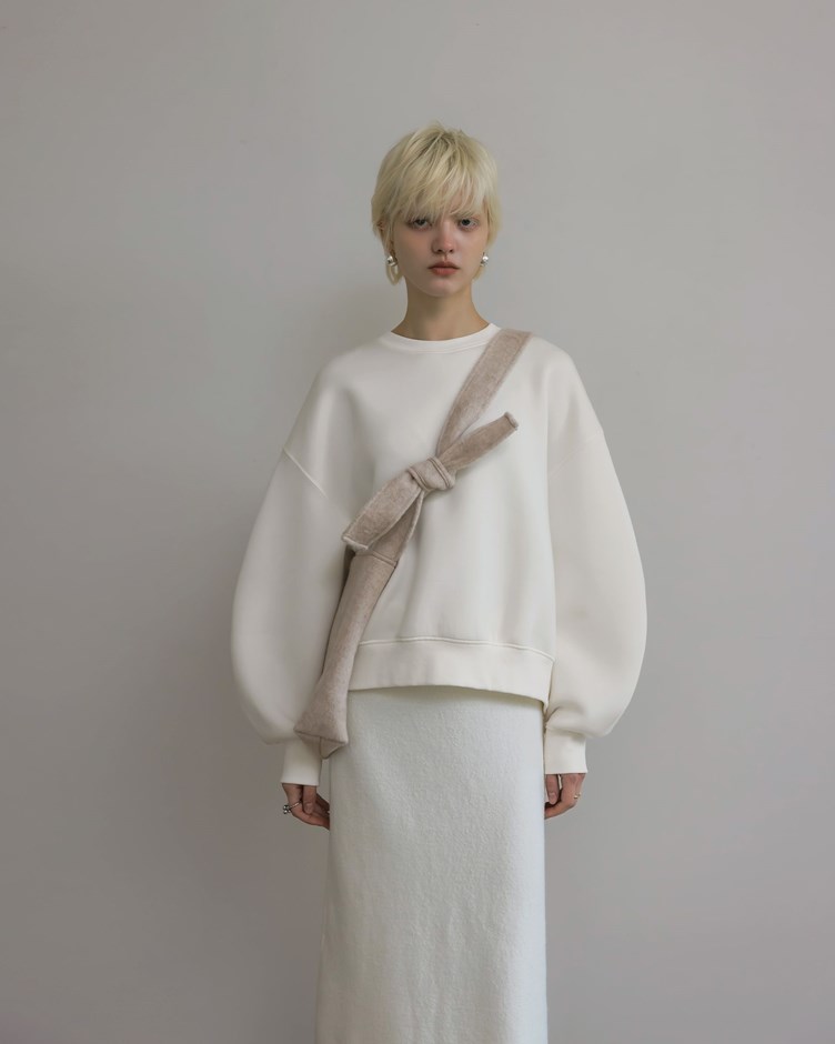 繭型袖Q彈大學T