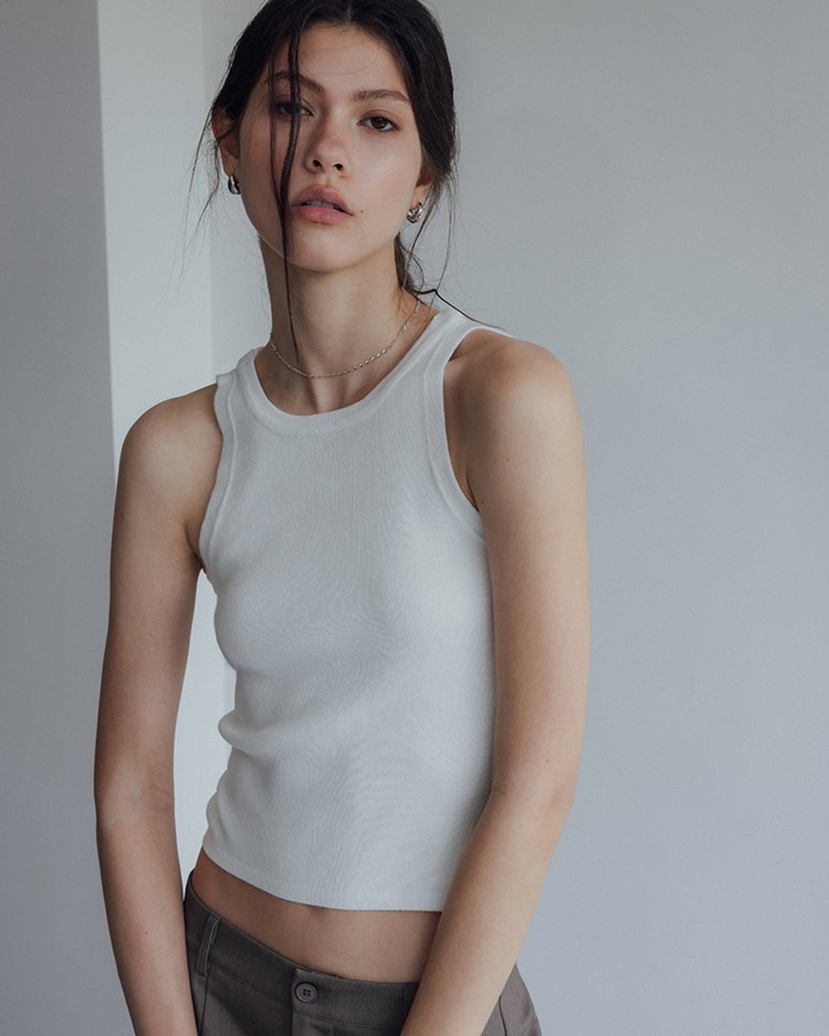 美背調節環削肩背心