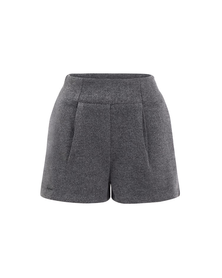 pleated tailored shorts