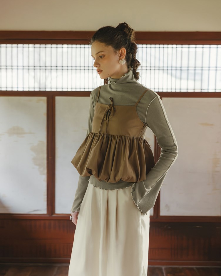 氣球感澎澎綁帶背心