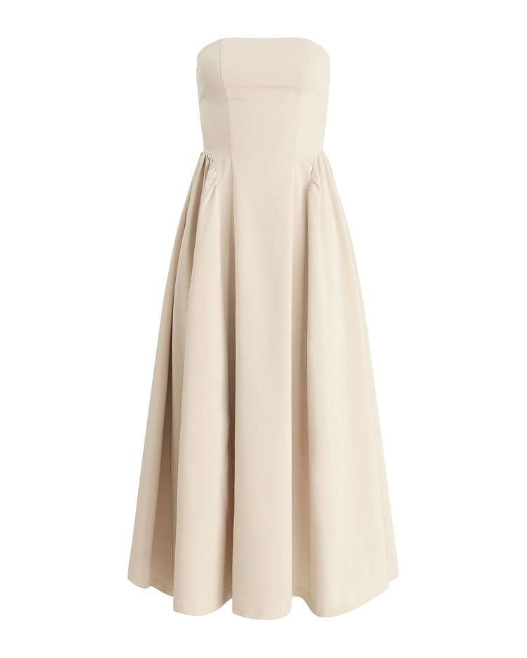 strapless maxi dress