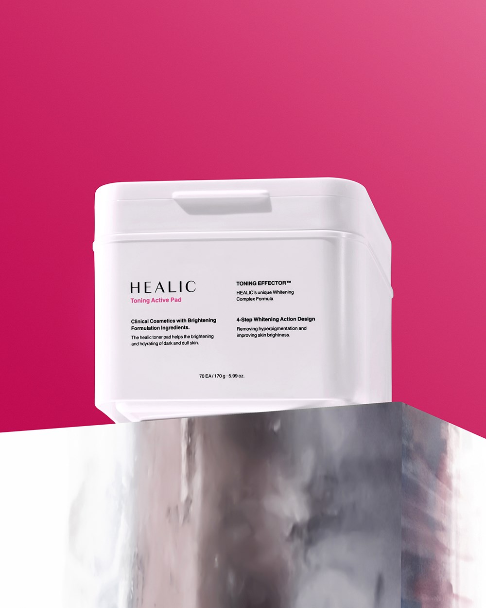 HEALIC皙麗可 水潤亮白爽膚棉 70片/盒