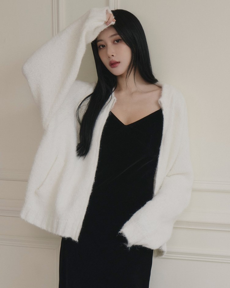 慵懶毛茸毛衣外套
