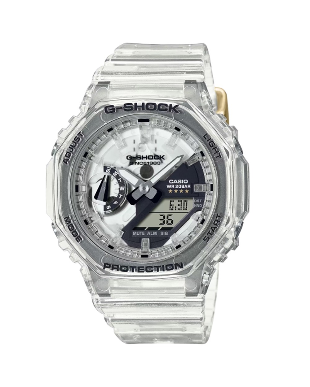 CASIO-G-SHOCK 40週年限定獨特透視錶面半透明八角形錶殼_42.9mm ｜ UR