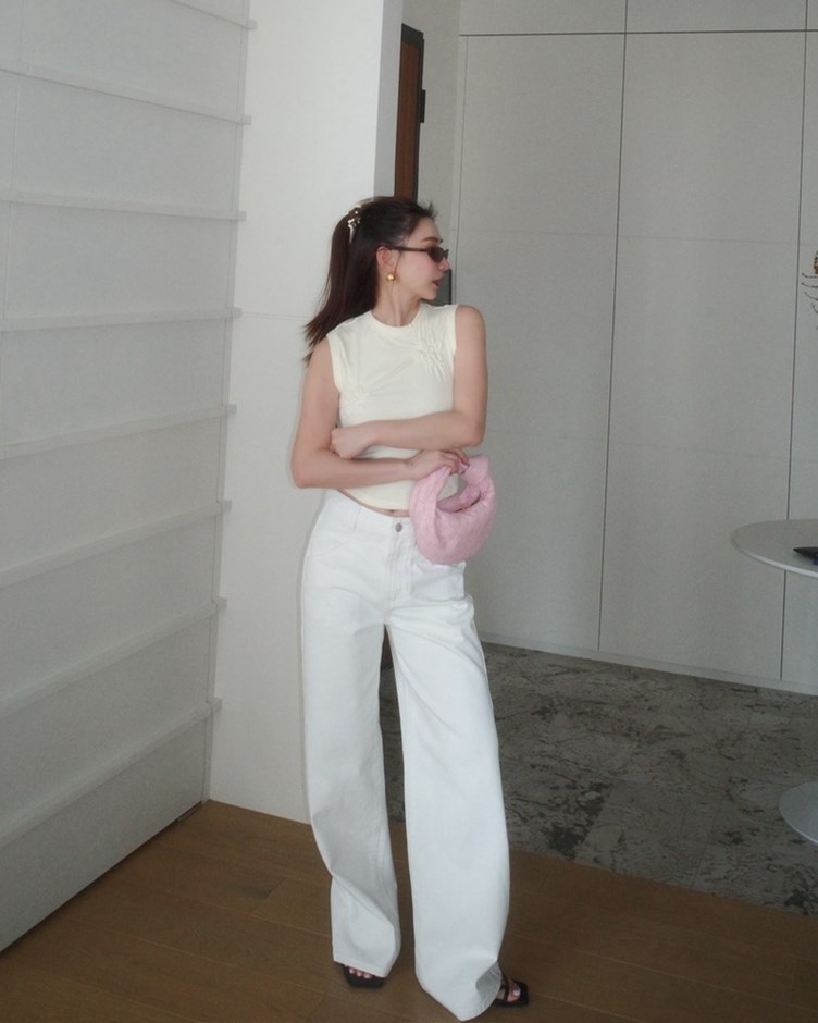 軟牛仔車線水洗牛仔褲