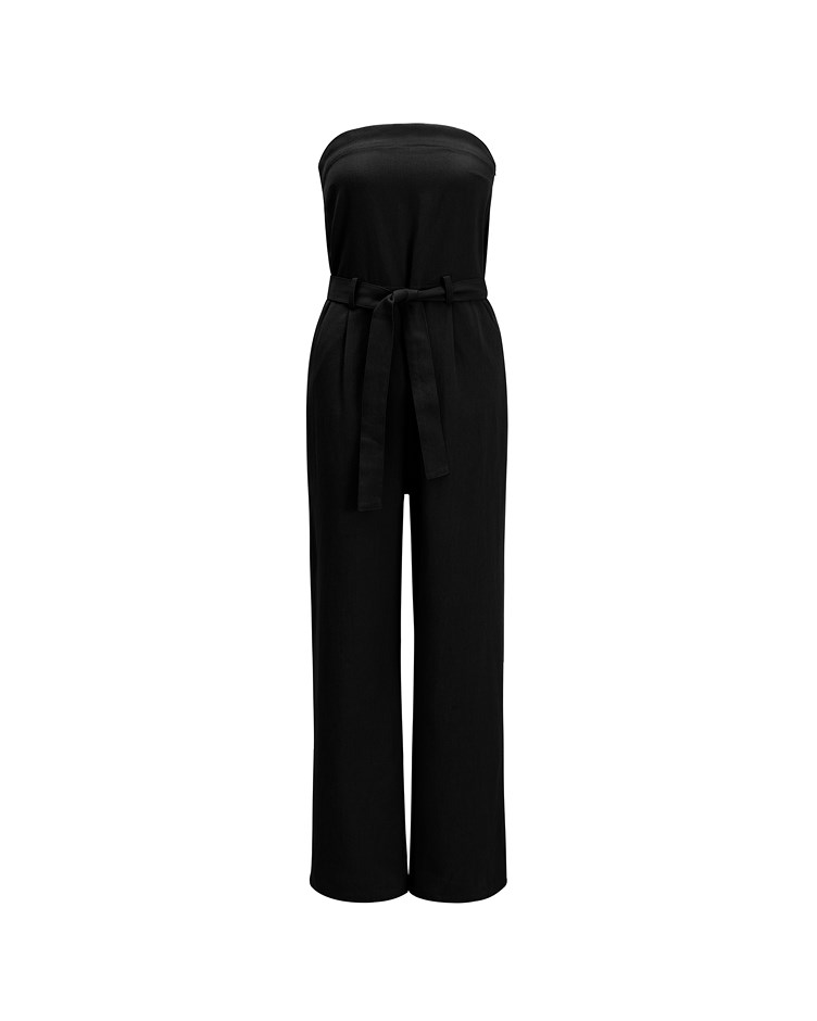 tie up sleeveless jumpsuit