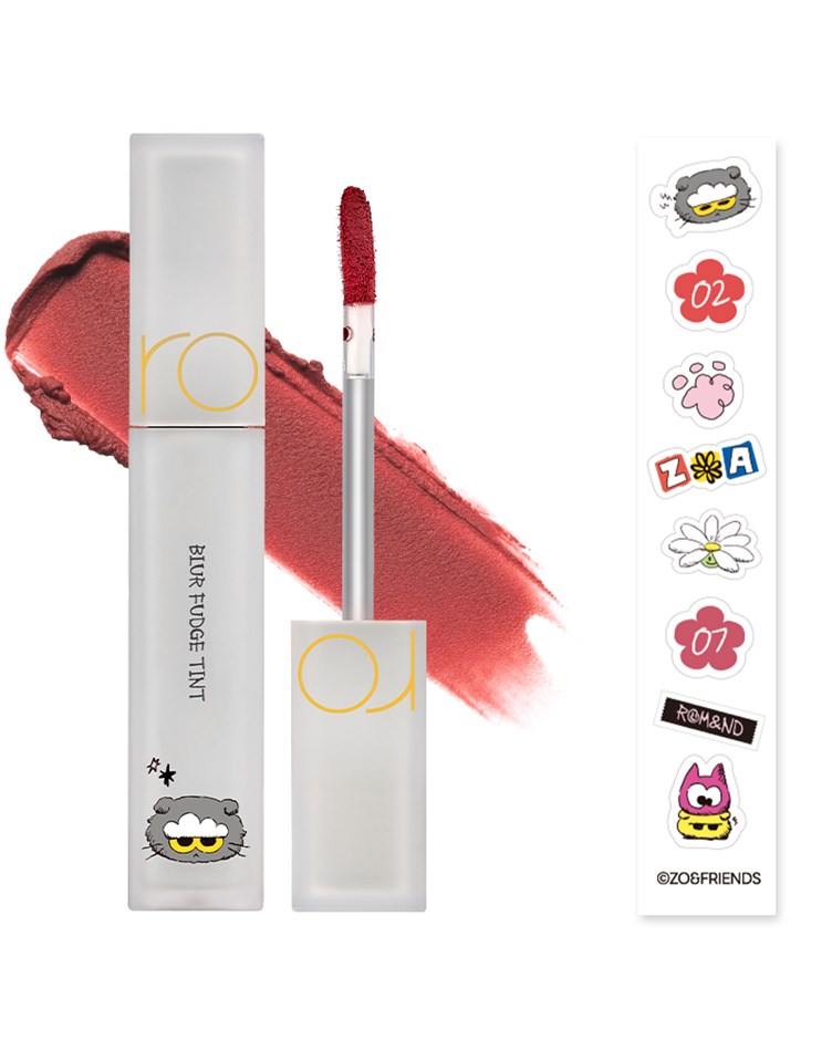 rom&nd X ZO&FRIENDS 迷霧軟糖唇釉(含貼紙)