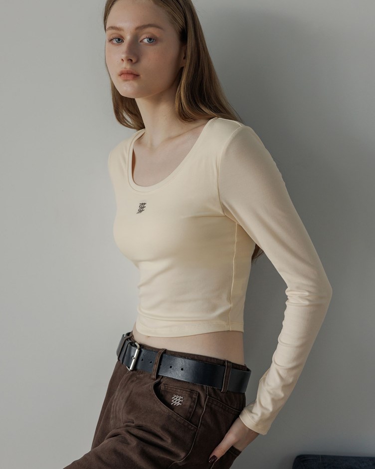 品牌LOGO U領造型BRA TOP上衣