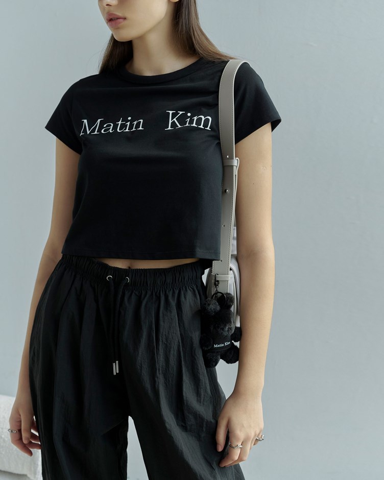 Matin Kim-品牌LOGO短袖上衣