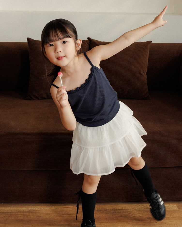 輕盈飄逸薄紗短裙(KID)