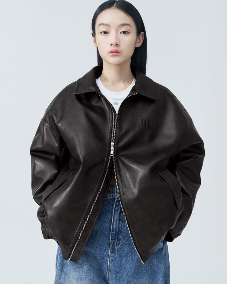 合成皮毛領外套