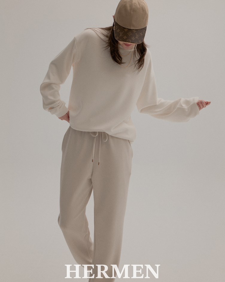 雲朵經典 Boyfriend 抽繩縮口長褲2.0