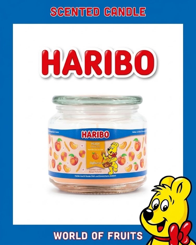HARIBO CANDLE 小熊軟糖蠟燭 - 蜜桃天堂 Peach Paradise (中)