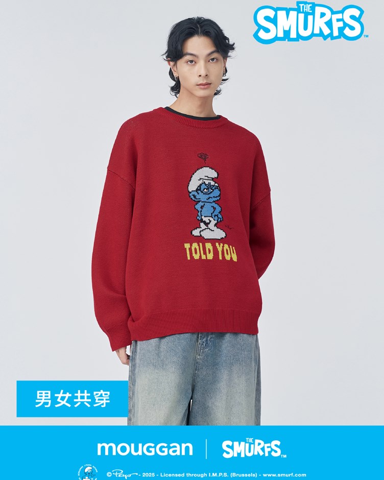 SMURF系列毛衣 (小聰明)