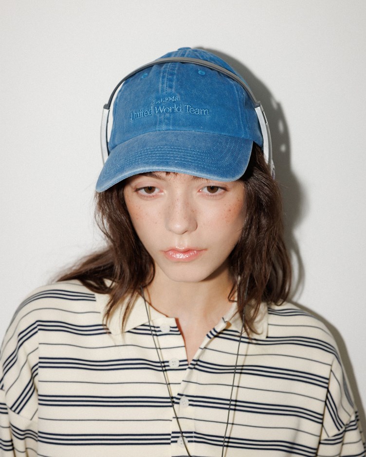 品牌LOGO水洗感標語刺繡棒球帽