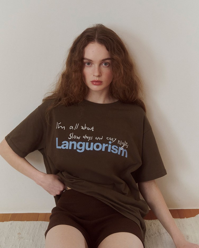 舒適寬鬆標語TEE