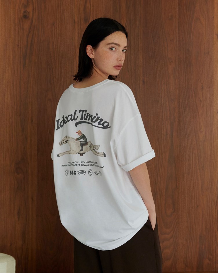 GGC寬鬆標語印花TEE(unisex)