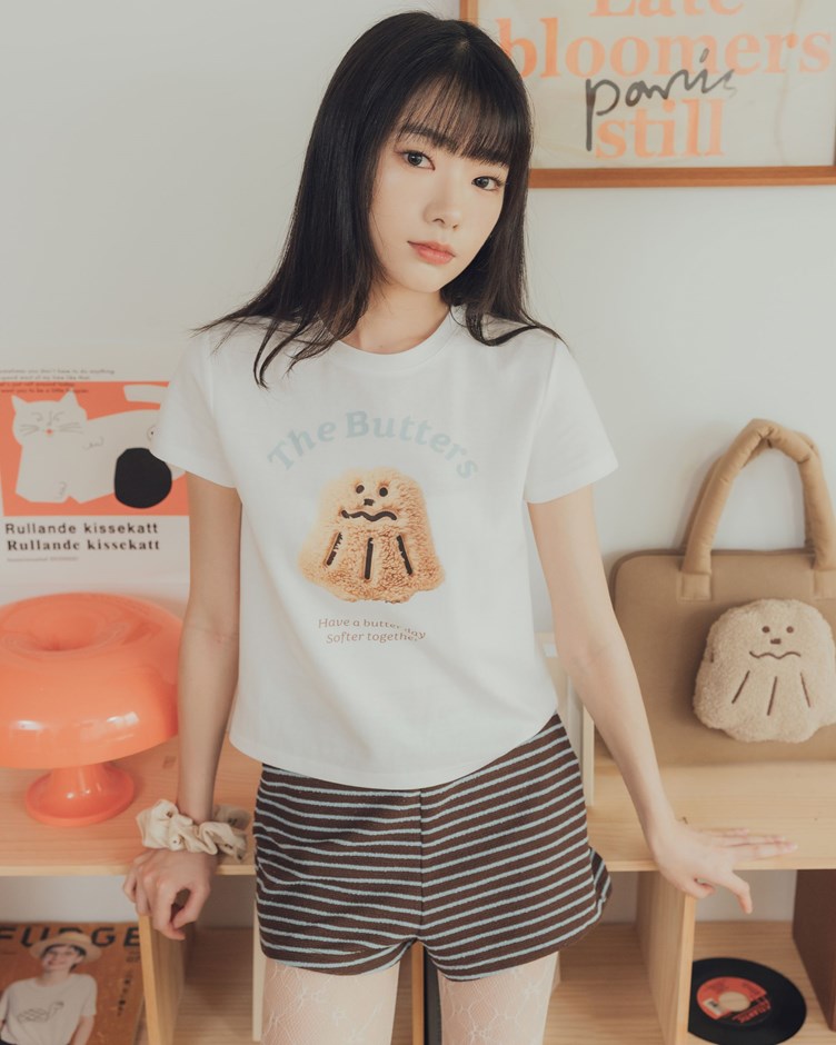 毛茸茸可露露合身短Tee