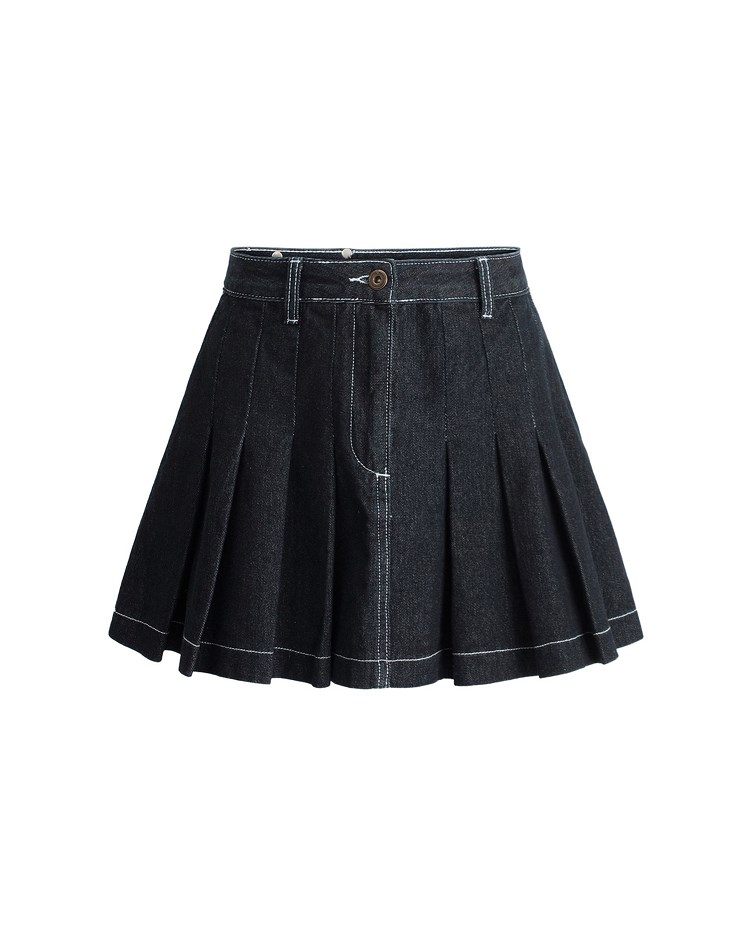 denim tennis skirt