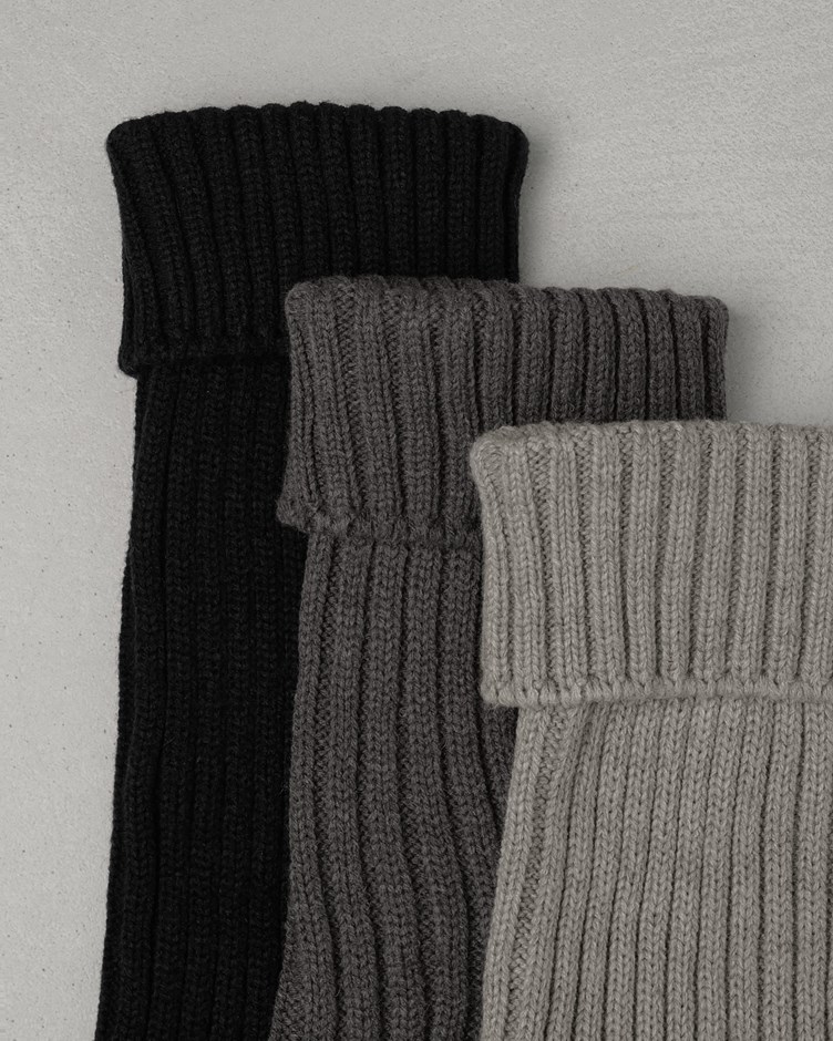 羊毛針織坑條襪套