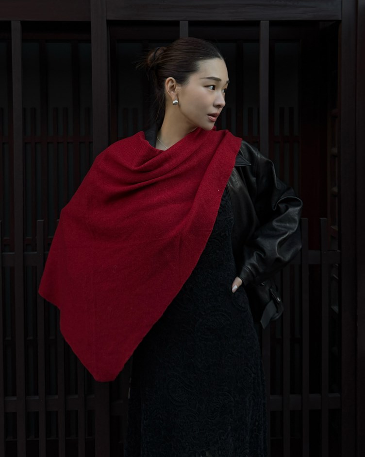 100%羊毛柔軟三角披肩圍巾